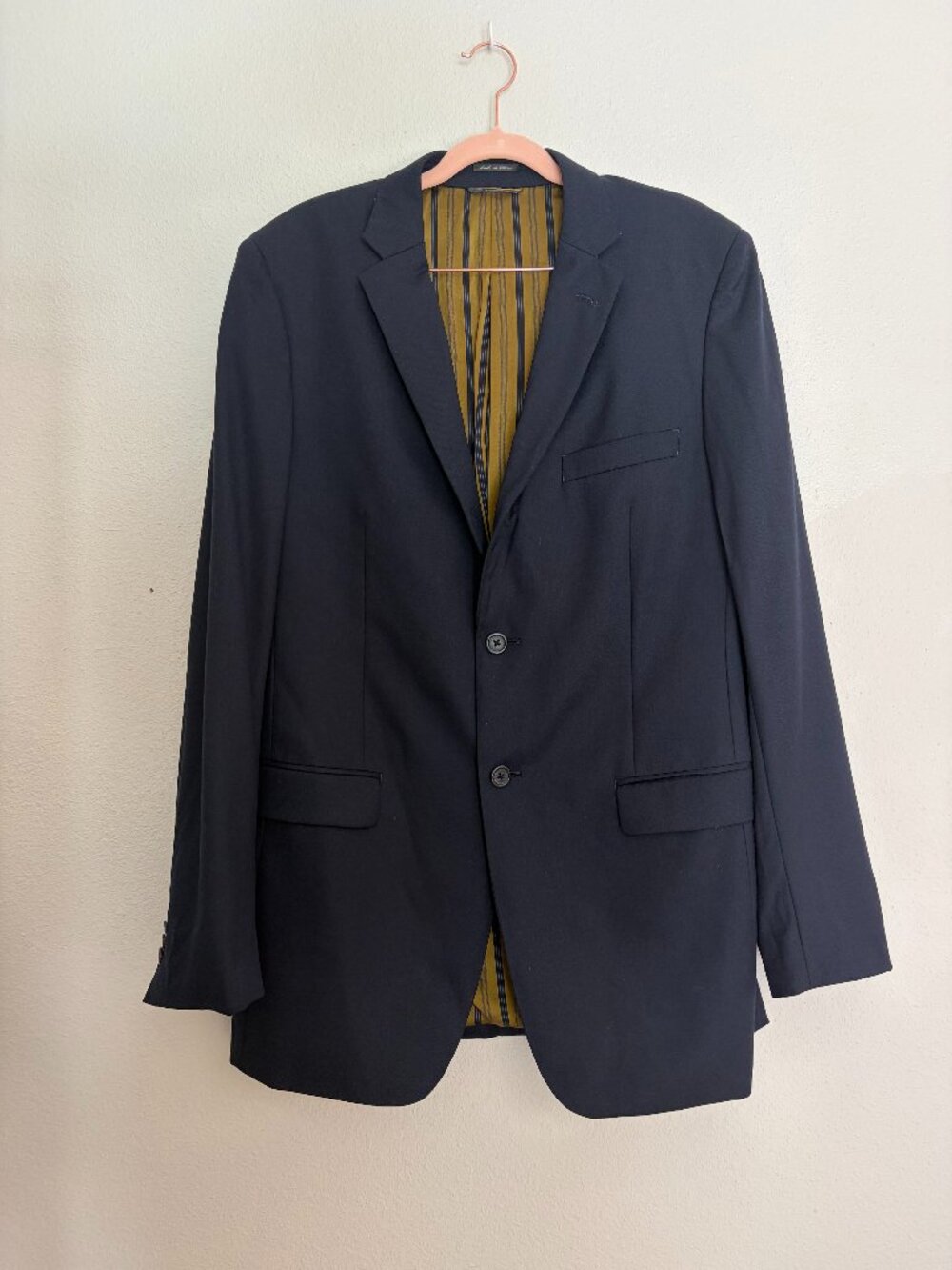 Ibiza Metro | Navy Blue Wool Blend Sports Jacket/Blazer 40 Long